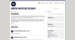 Desktop Screenshot of norskakustiskselskap.org
