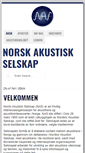 Mobile Screenshot of norskakustiskselskap.org